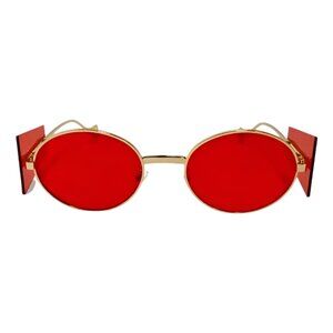 6115 | Red Fashion Sunglasses with Sideblinders